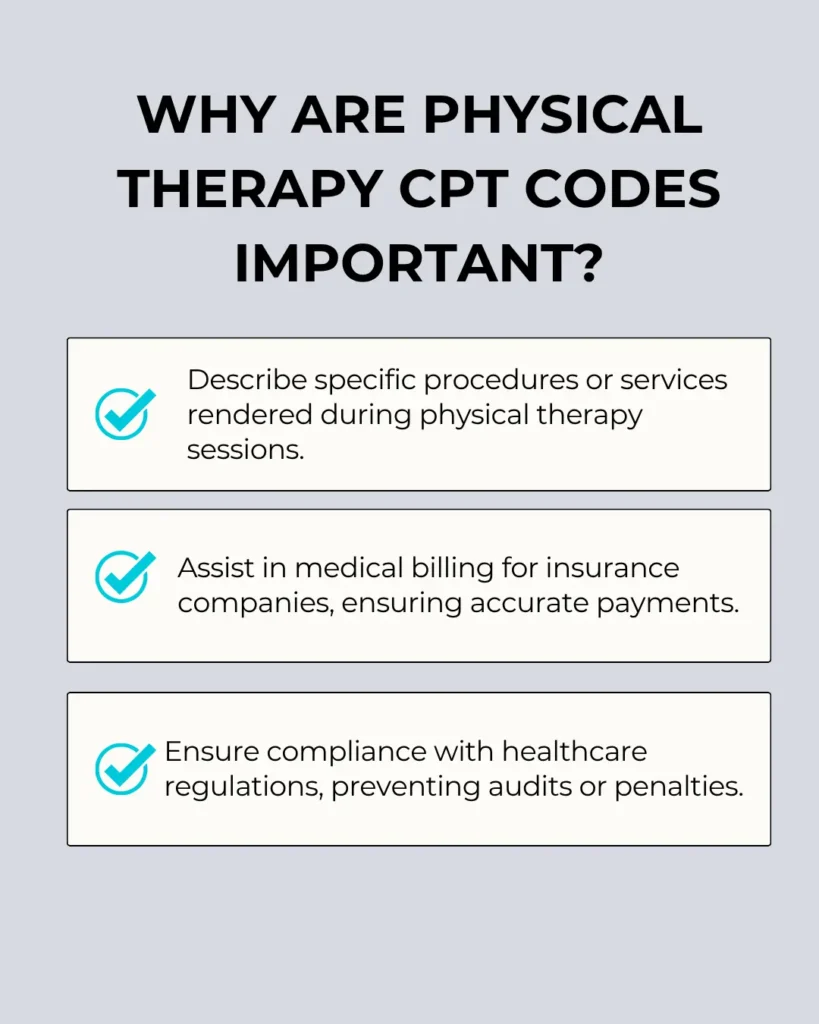physical therapy cpt codes